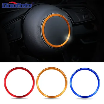 

Doofoto Steering Wheel Cover Ring Car Sticker For Audi S line A3 A4 B8 B6 A6 A7 A8 C6 Q3 Q5 Q7 A5 C7 TT Decoration Styling