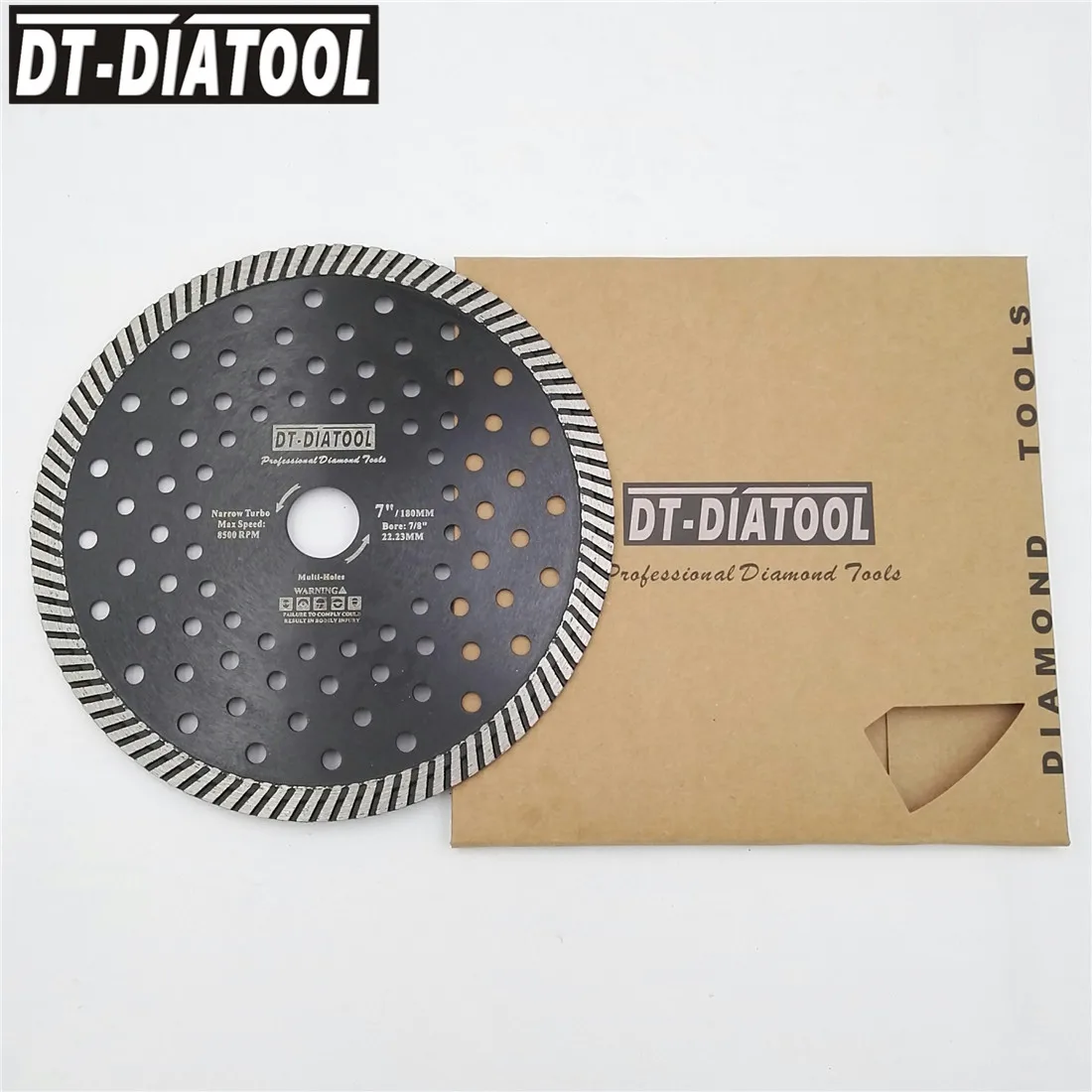 DT-DIATOOL 2 шт. диаметр 180 мм/7 дюймов Diamond горячего прессования узкий турбо отрезные дисковые тормоза для Гранит Мрамор Пильных Полотен