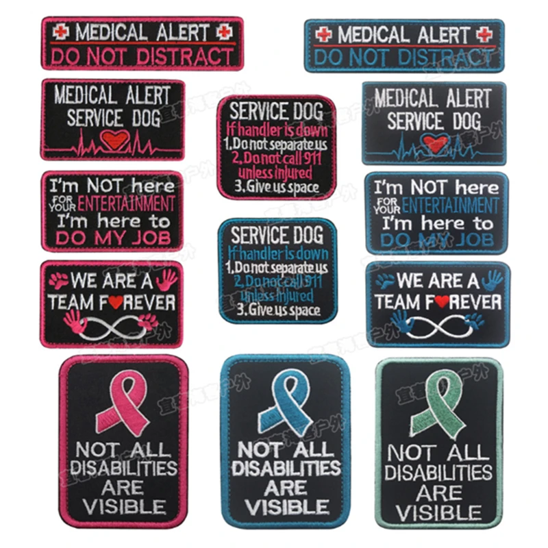 

Medical Service Embroidery Patch Embroidered Patches Military Tactical Armband Shoulder Mark Fabric Sticker
