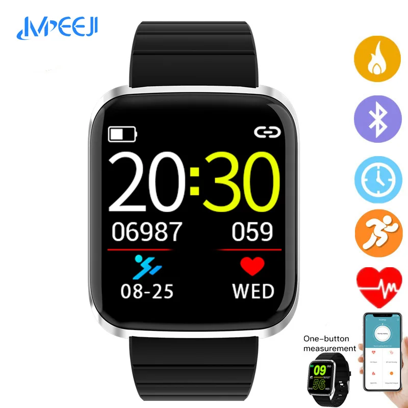 

Meeji Smart watch Waterproof Sports for iphone phone Smartwatch Heart Rate Monitor Blood Pressure Functions For Women men