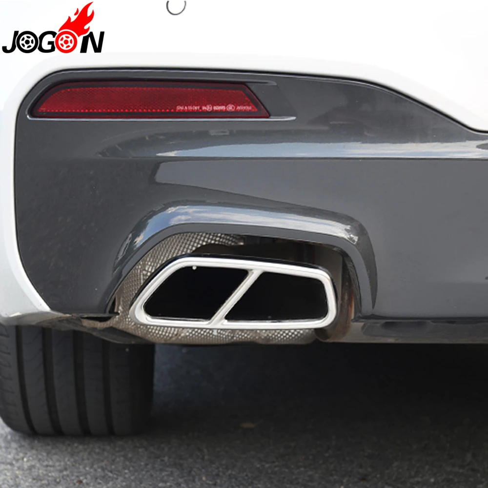 Details about / 2x Rear Exhaust Pipe Cover Trims Fit For BMW 5 6 Series G30 G32 2017-18