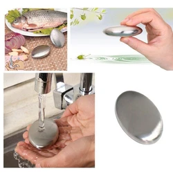 Stainless Steel Soap Shape Deodorize Smell from Hands Retail Eliminating Kitchen Bar bathroom Soap Useful Tools Smell Soap Bar
