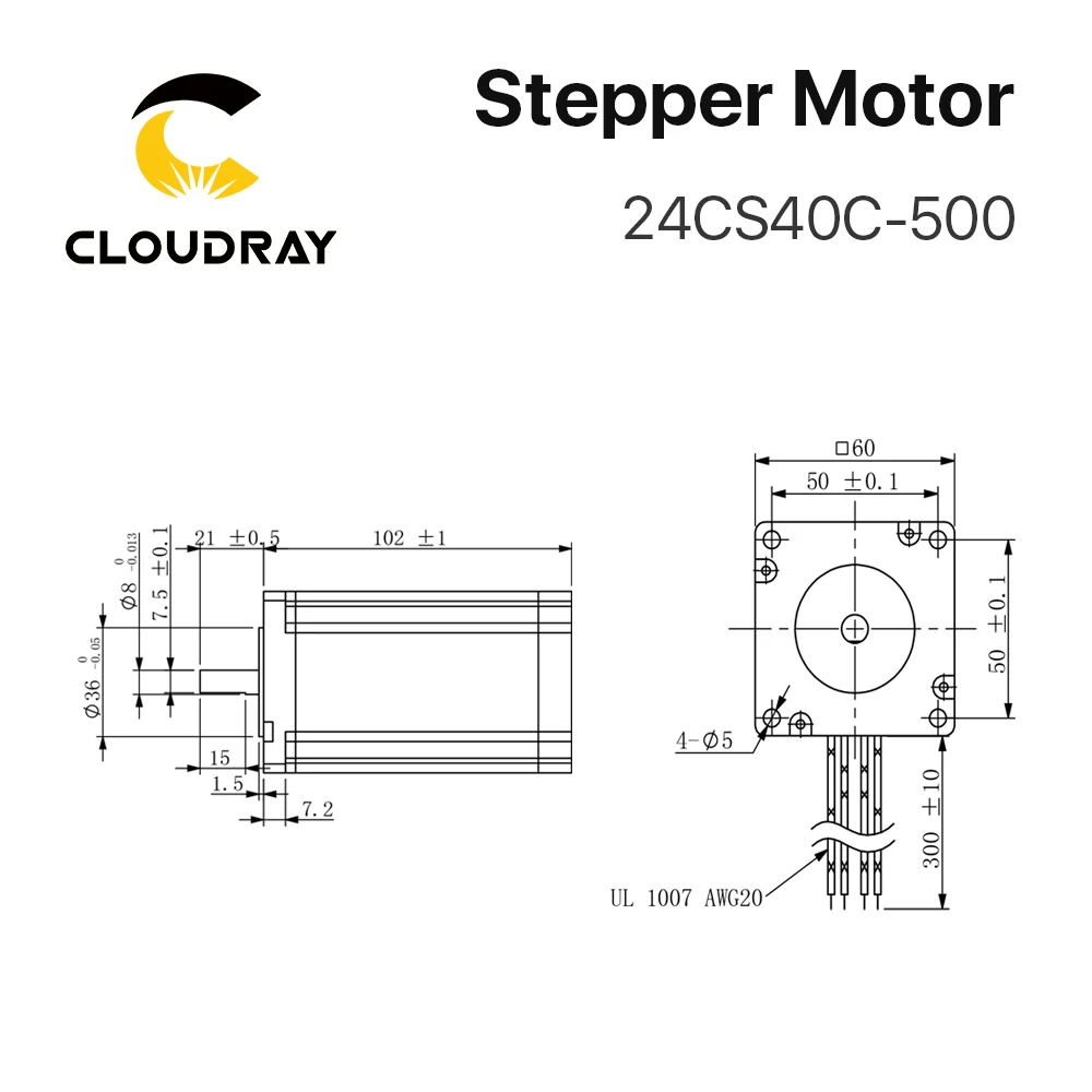Фото Драйвер для шагового двигателя Cloudray Nema 24, контур открытия 4,0 нм, 5 А, 1,4-5,6 А, 18-50 В постоянного тока, для 3D-принтера, гравировально-фрезерного станка с ЧПУ №3