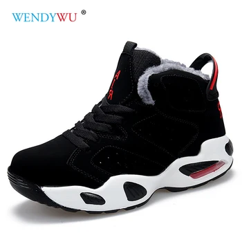 

2020 Unisex Athletic Winter Sneakers With Fur Warm Sports Shoes Outdoor Breathable Walking Shoes For Men Women Sneakers JH52