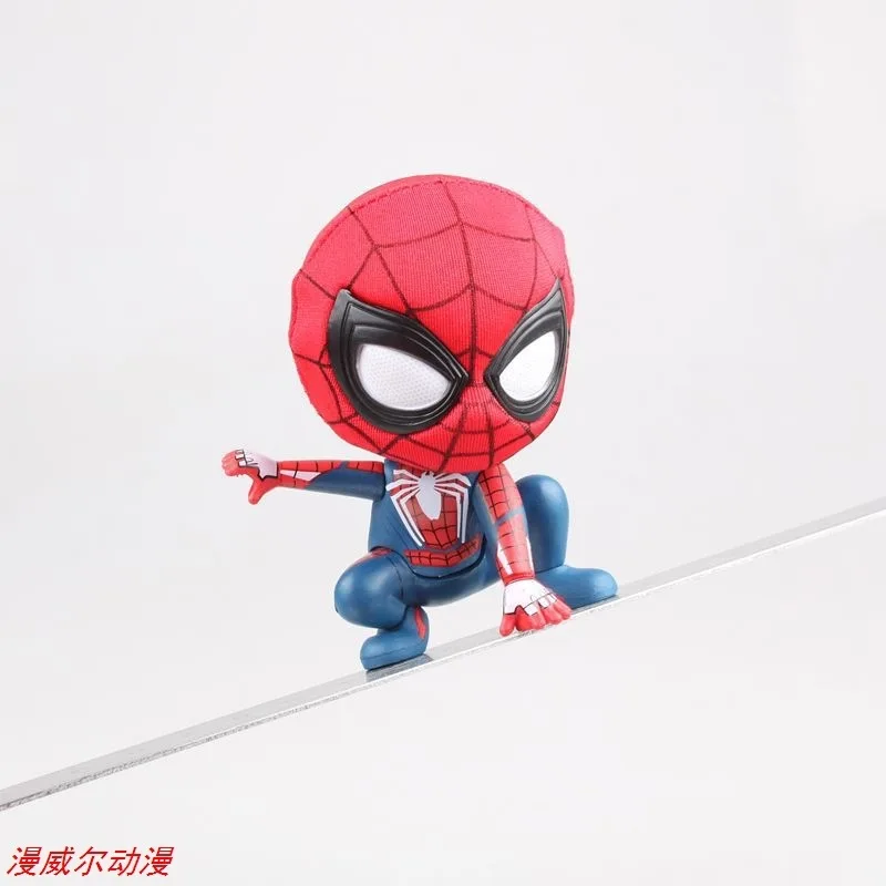 

Rotating Car Mounted R-Boxed Hero Returns Squatting Cute Spider-Man Spide-R Man Avengers 3 Garage Kit Model