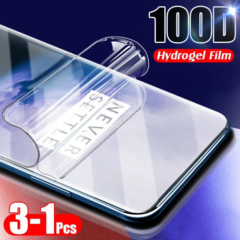 3 1 шт 100D полное покрытие Гидрогелевая пленка для Oneplus 6T 7 Pro Защитная экрана 7T