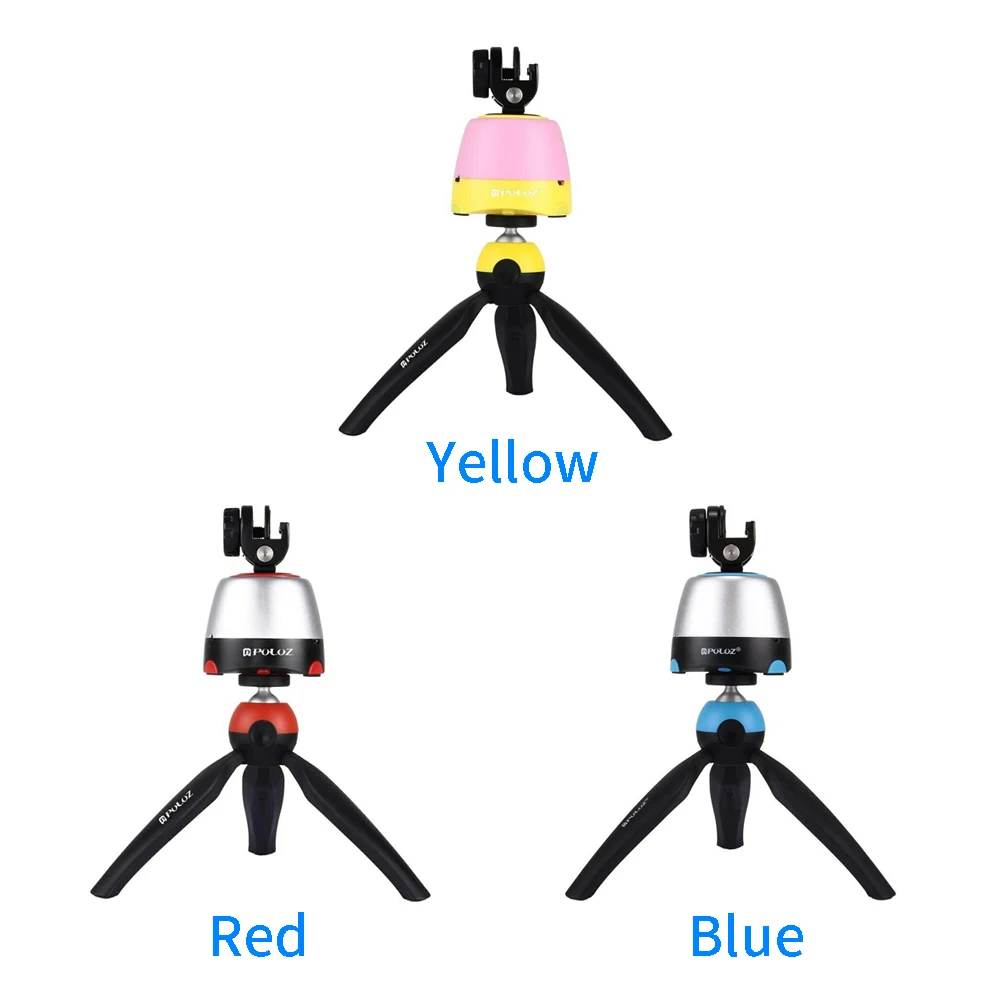 7Pcs/set Remote Control Outdoor USB Electric 360 Degree Rotating Head Cameras Panoramic Tripod Adjustable Rechargeable Time Set