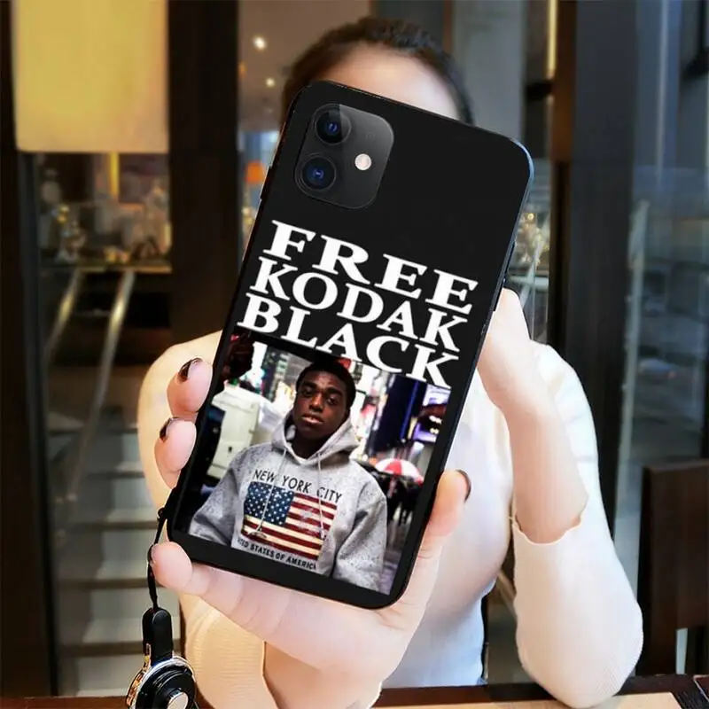 HPCHCJHM Kodak Black Rapper Soft Silicone TPU Phone Cover for iPhone 11 pro XS MAX 8 7 6 6S Plus X 5S SE 2020 XR case