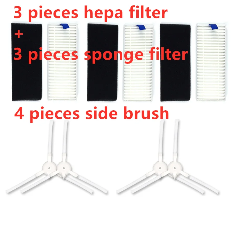 HEPA Filter Ersatz Teile Für 360 S5 S7 Robot Staubsauger Main /& Side Bürste