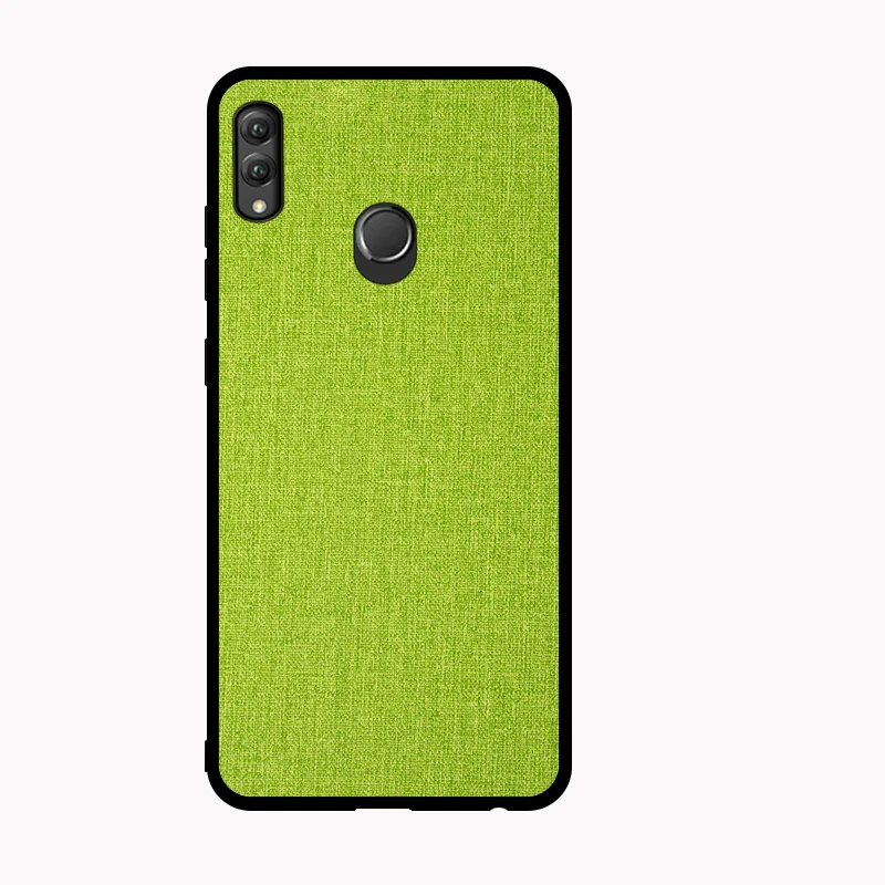 Для huawei Honor View 20 чехол Модный тканевый Задний защитный чехол для mate 20 Lite Honor 8S TPU+ PC тканевый кожаный чехол(E1007 - Цвет: Зеленый