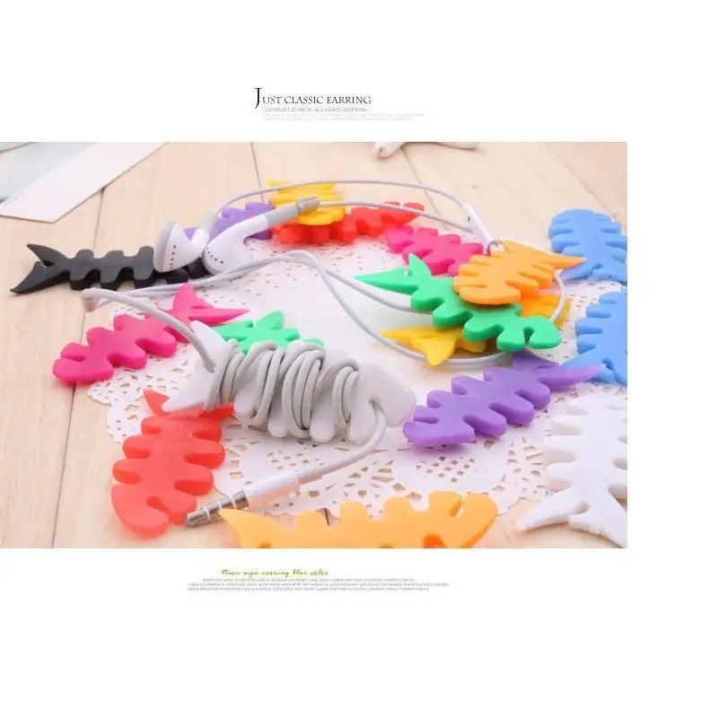 Милый органайзер для кабелей зажим проводов держатель наушников протектор шнура