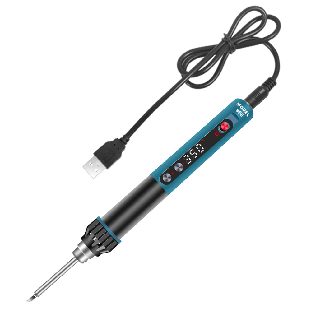 

Electric Soldering Iron Electric Soldering Iron Precise Temperature Sleep Shutdown Quick Heating with 5V-24V Voltage Range
