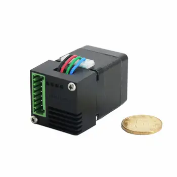

NEMA11 CANopen bus Peak current 2A open and closed-loop Integrated Stepper Motor drive controller PMC007C2