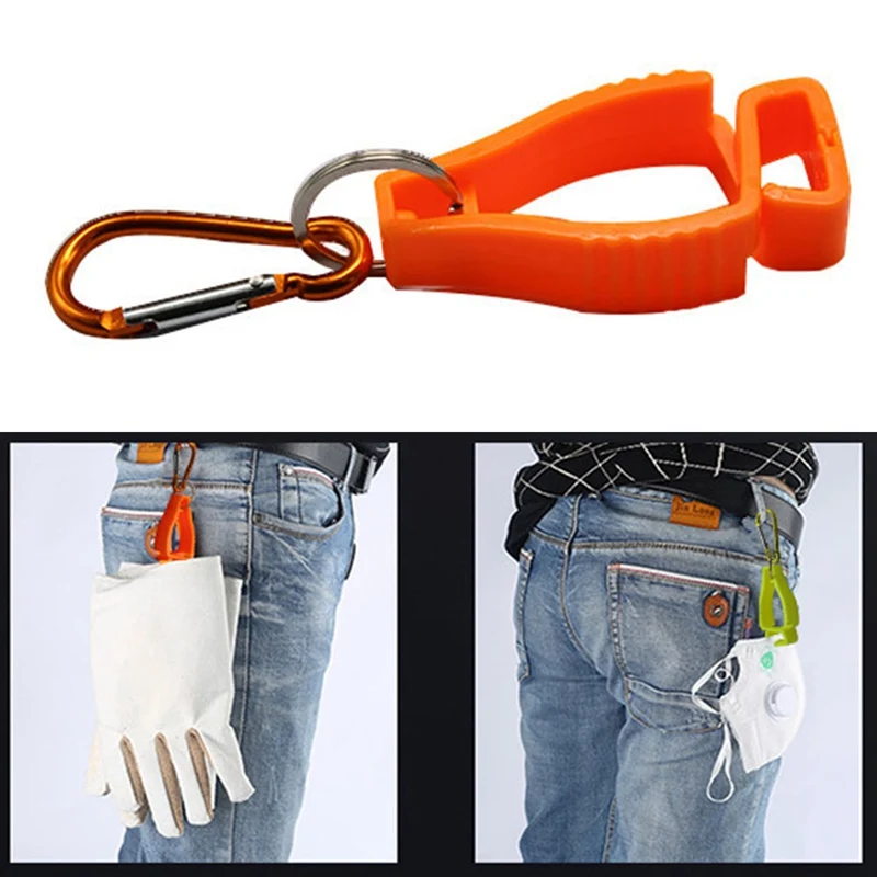 Plastic Glove Clip Red Working Gloves Clips Work Clamp Safety Work Gloves Guard Labor Supplies Random Color Delivery