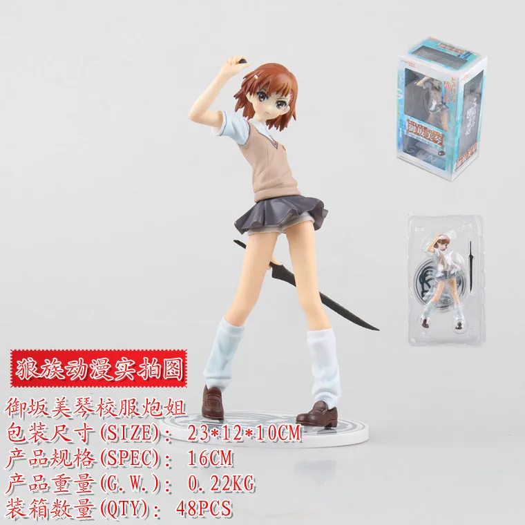 Wolf Anime a China Science Publishing& Media Ltd.(cspm) Railgun YULAI Misaka Mikoto GK Finished Product School Uniform Cannon S