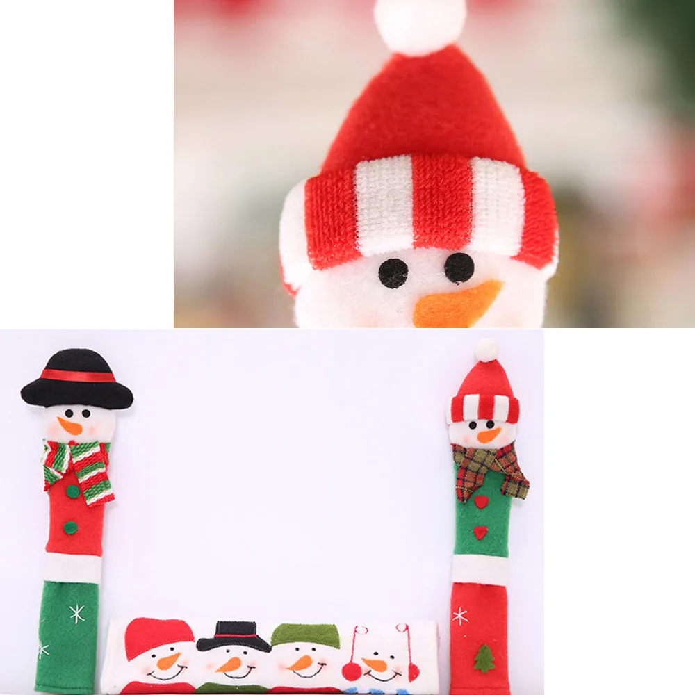 Christmas Microwave Oven Handle Cover Table Decoration for Party Christmas