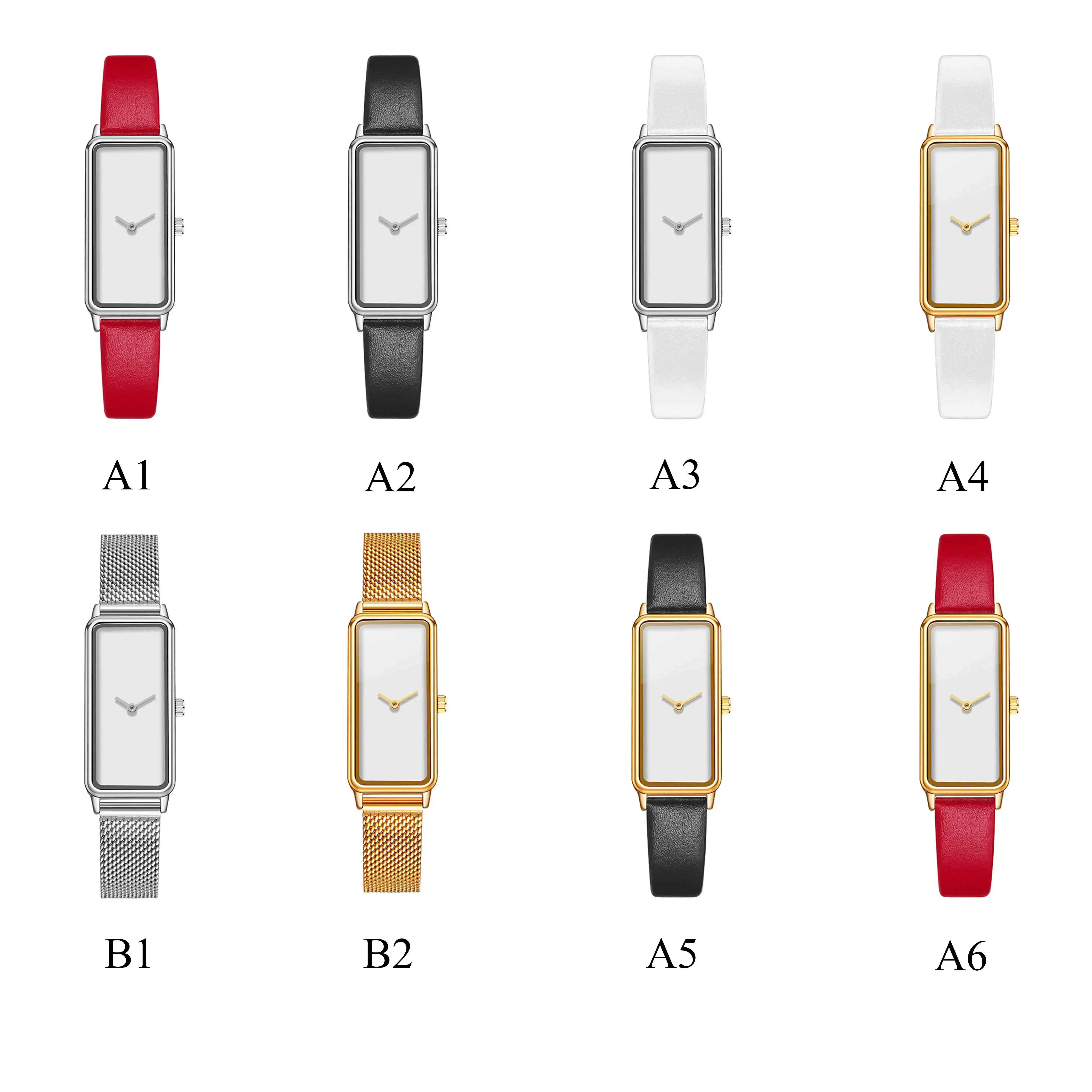 CL041 золотые роскошные женские часы Прямоугольные женские фото часы японские кварцевые Брендовые Часы с логотипом на заказ женские часы - Цвет: Pls choose color