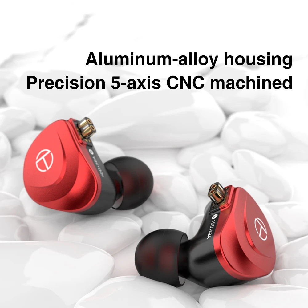 TRN V90S 5BA+1DD Metal Headset Hybrid HIFI Bass