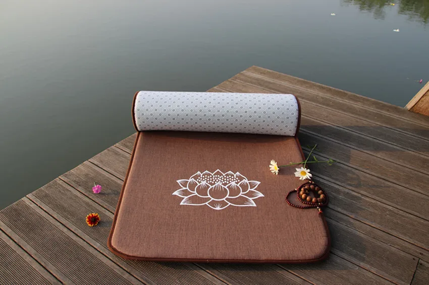 Всесезонный Коврик для медитации из стекловолокна, подушка для поклонения 108, коврик для Будды, супер гладкий Коврик для йоги, Подушка 60*250 см - Color: 70X200CM