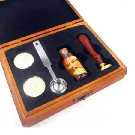 Wood box set Индивидуальный Логотип, индивидуальное изображение, на заказ, арабское имя, иностранный язык, ретро, дерево, печать, воск, печать, штамп, Свадебное приглашение - Цвет: Wood box set