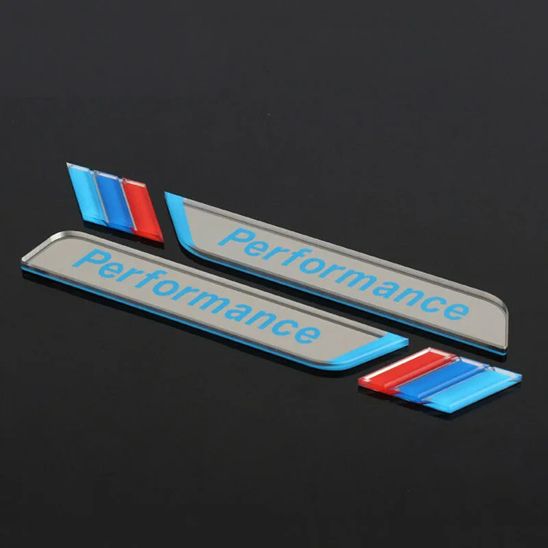 

2Pcs M Performance Car Sticker Decal Emblem Badge Sport Logo For BMW M Series