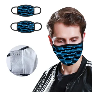 

3D Pattern mascaras Cartoon Cute Space Mouth Face Mouth Cover Flag Print Cotton Dustproof Anit Dust Masque Toiletry Kits