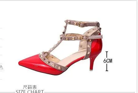 Women's shoes rivets sandals female summer 6CM/8CM Thick with Fine with high-heeled shoes pointed stiletto sexy nightclub shoes