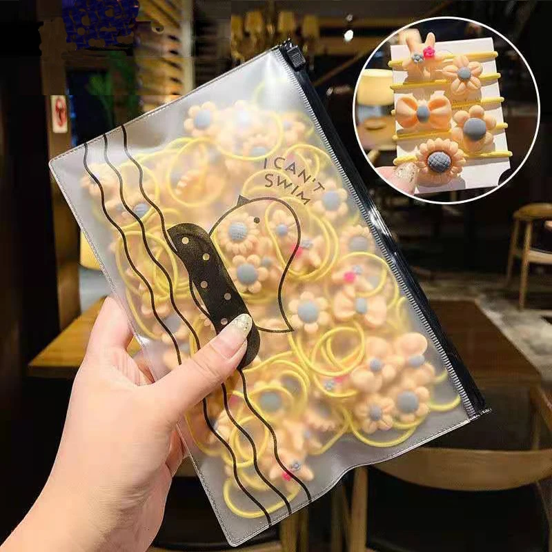 20Pcs Children's Hair Ties Headdress Not Hurt Girls Scrunchies Elastic Hair Band Kids Hair Rope Rubber Band Set Hair Accessories