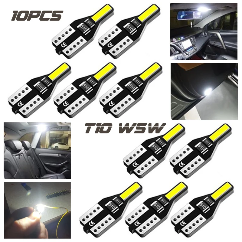 10X T10 W5W лампа для Ford Focus 2 3 Fiesta Mondeo Ecosport Kuga Drl светодиодная Canbus автомобильная s