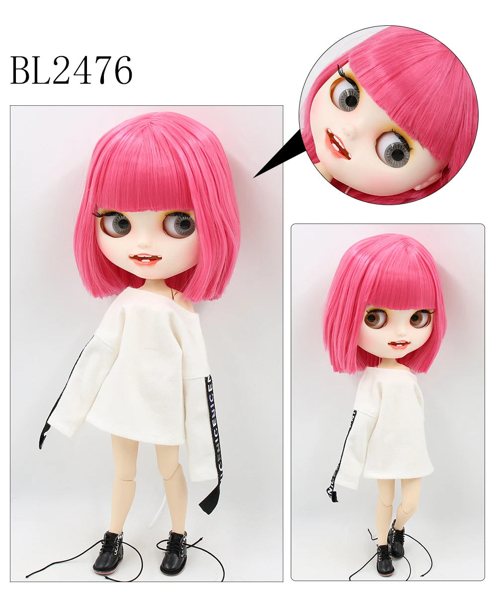 Neo Blythe Doll 27 د څو رنګه ویښتو اختیارونه وړیا Custom 4 پورته کول