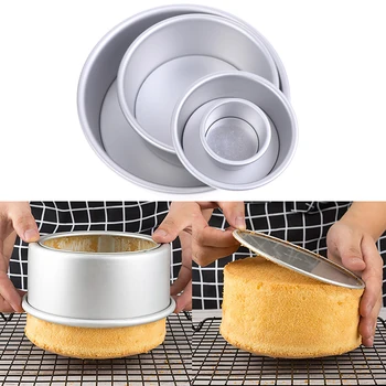 

Aluminum Alloy Base Cake Moulds Metal Round Cake Baking Mold Pan Kitchen Bakeware Home Party Cake Baking Tool 2/4/6/8 Inch