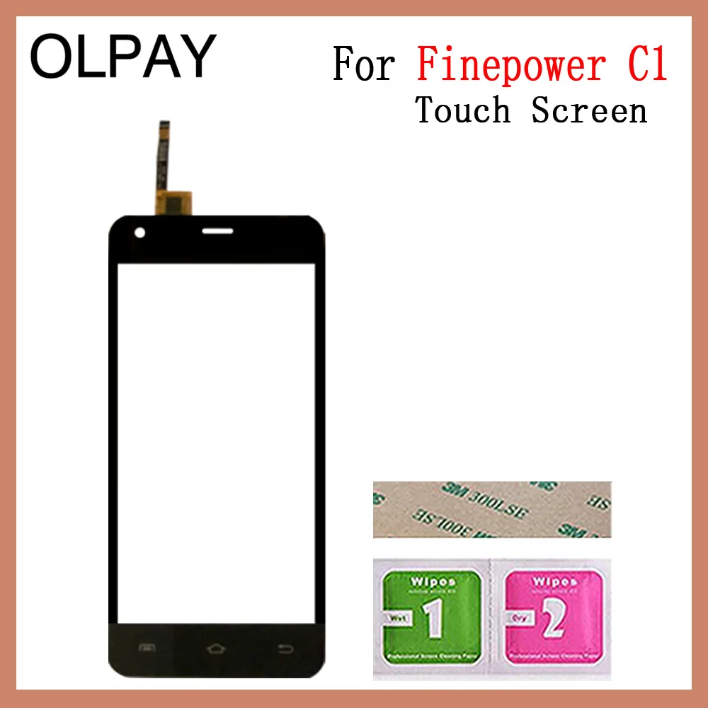 OLPYA 5,0 дюймов мобильный сенсорный экран для телефона для Finepower C1 сенсорный экран стекло дигитайзер панель объектив сенсор стекло Ремонт