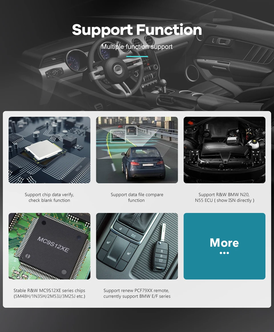 Программатор Xhorse VVDI Prog V4.9.8 инструмент для автомобильных ключей BMW программатор
