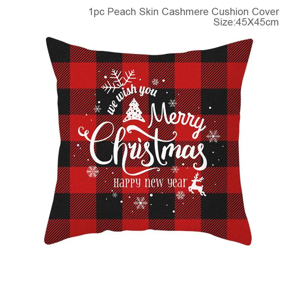 QIFU 45x45cm Elk Snowflake Santa Claus Christmas Pillowcase Christmas Decor for Home Christmas Navidad Xmas New Year - Цвет: Xmas Pillowcase 36