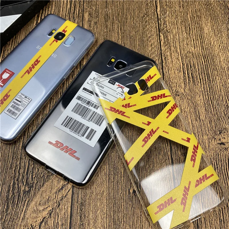DHL Express чистый мягкий чехол для samsung galaxy S8 S9 S10 plus s10e lite note 8 9 10 pro HD силиконовый чехол для телефона