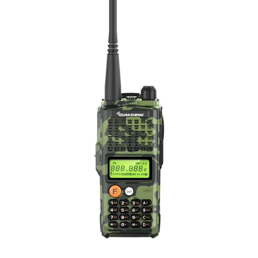 camo Walkie talkie 100 каналов фраза-вид технологии двухстороннее радио 10 Вт Quansheng TG-K10AT - Цвет: camo