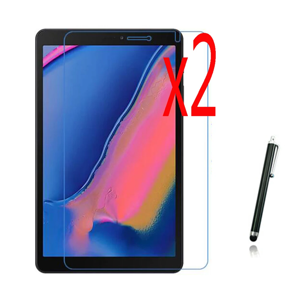 2xClear Плёнки+ 2xClean ткань+ 1x Стилус ЖК-дисплей прозрачный Экран Защитная пленка для samsung Galaxy Tab A 8,0 с S Pen P200 P205