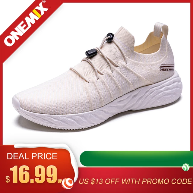 US $19.00 ONEMIX Men Sneakers Breathable Mesh Running Shoes Fashion Shoes Outdoor Sneakers for Womens Slip-On