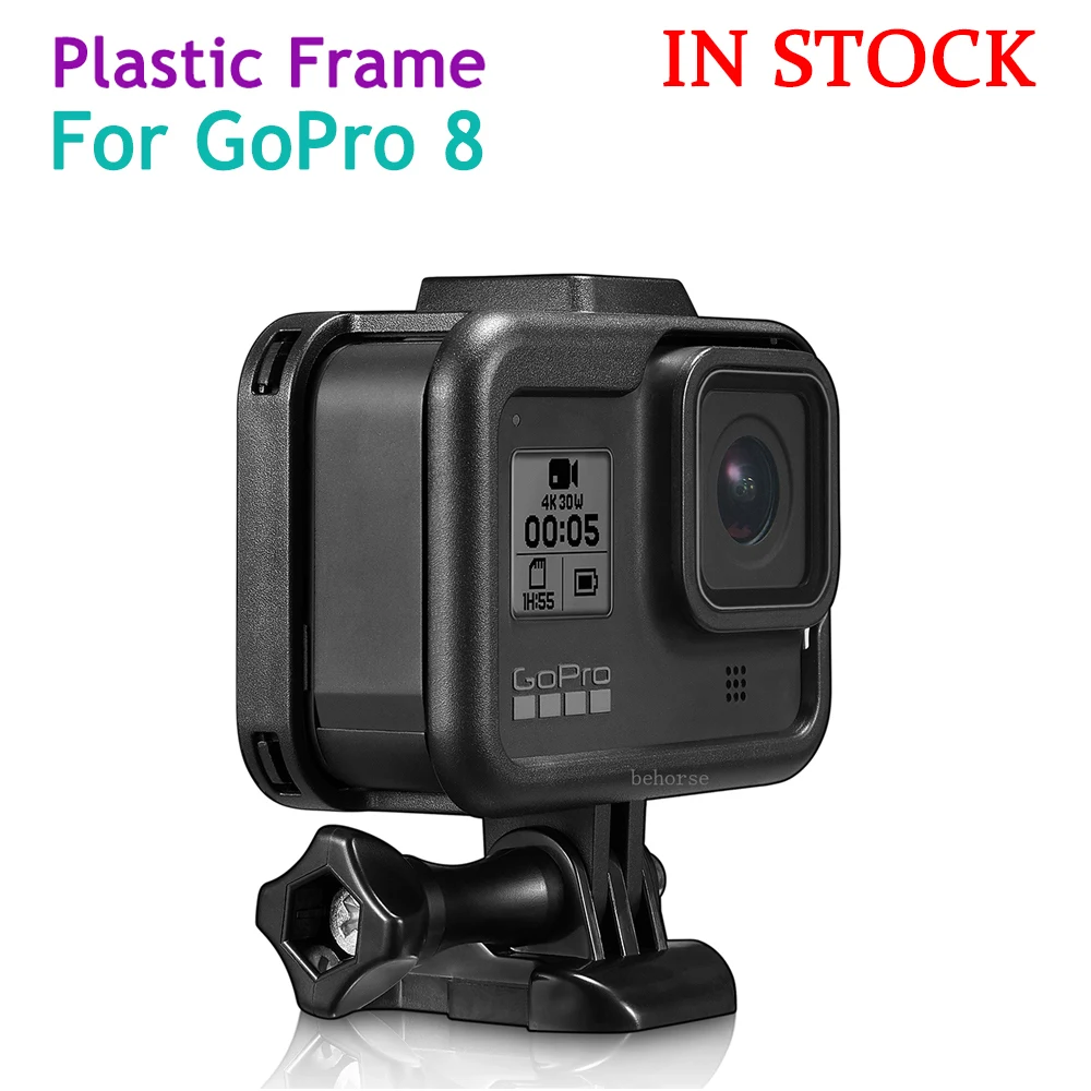 Пластиковая черная рамка крепление для GoPro Hero 8 черная защитная оболочка для GoPro HERO 8 аксессуары для экшн-камеры