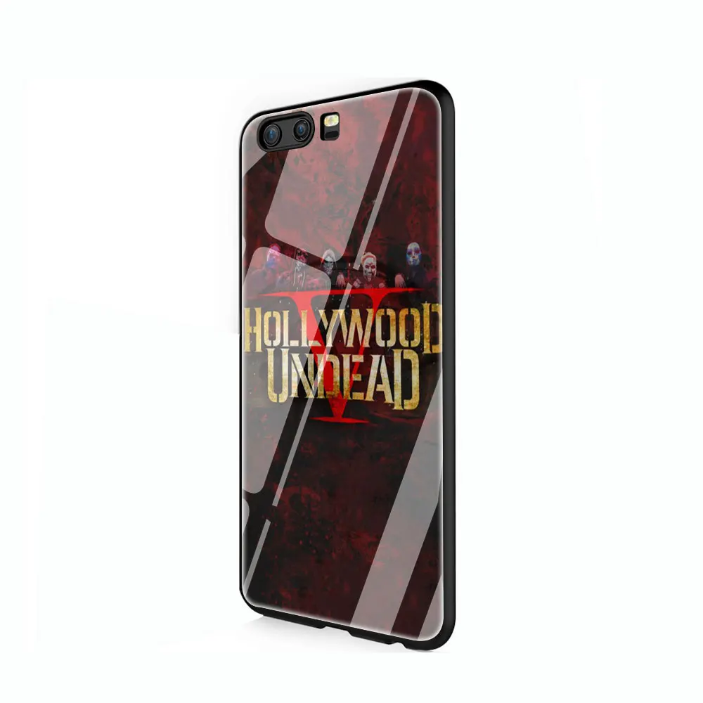 EWAU Голливуд undead закаленное стекло чехол для телефона huawei mate P 10 20 30 Lite Pro Y9 Honor 8X 7A - Цвет: G5