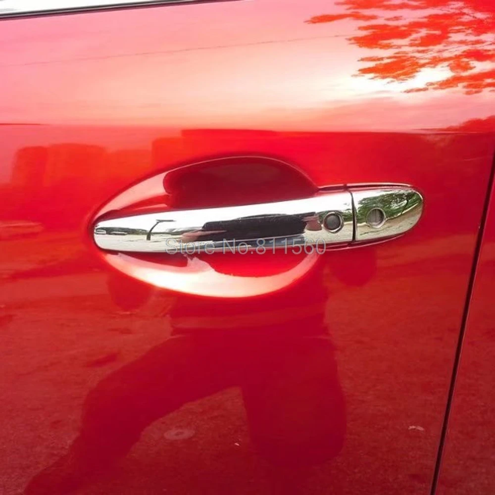 Для Mazda CX9 CX 9 2016 2017 2018 ABS Chrome Наружная ручка двери автомобиля Catch накладной