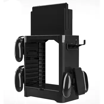 

Disk Storage Tower Game Card Box Storage Stand Holder for Nintend Switch Install the Controller Hanger