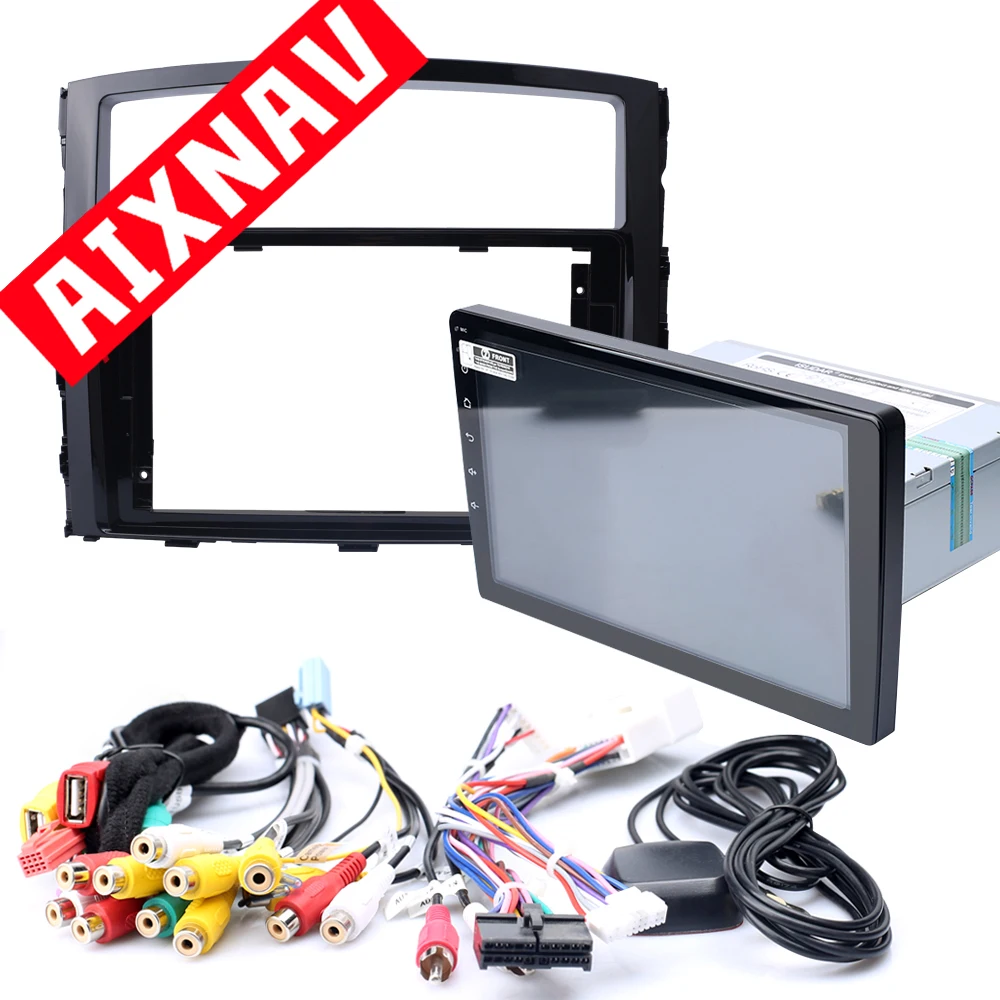 Top 9 Inch Display Touch Screen Car Multimedia Player Android GPS Navigation for Mitsubish Pajero Autoradio 1 Din Radio Player DVD 4