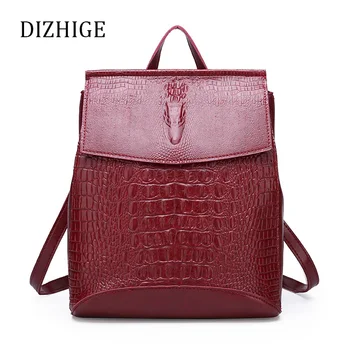 

2020 Designer Multifunctional Backpacks Women Serpentine PU Leather Shoulder Bags School Bags for Teenage Girls Mochila Feminina