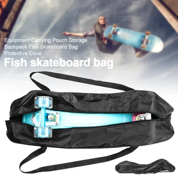 

Protective Cover Zippered Dustproof Travel Fish Skateboard Bag Foldable Carrying Pouch Storage Backpack Portable Equipment