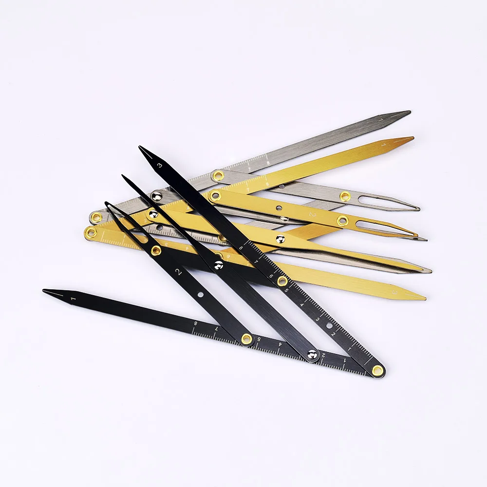 Golden Ratio Fordable Measure Precisely Adjustable Size Calipers Stencil Design Stainless Steel Eyebrow Ruler Makeup Tool Golden Ratio Fordable Measure Precisely Adjustable Size Calipers Stencil Design Stainless Steel Eyebrow Ruler Makeup Tool