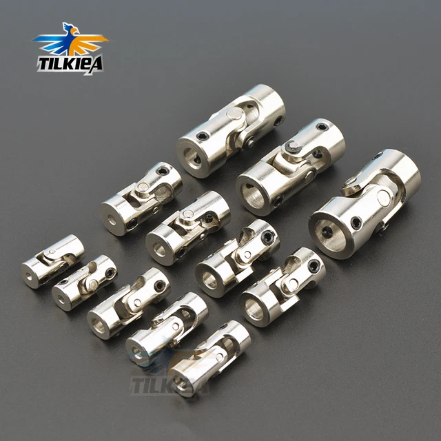 Rc Boat Car Metal Cardan Joint 2mm/2.3mm/3mm/3.175mm/4mm/5mm/6mm/8mm/10mm Gimbal Couplings Shaft Motor Connector Universal Joint 1