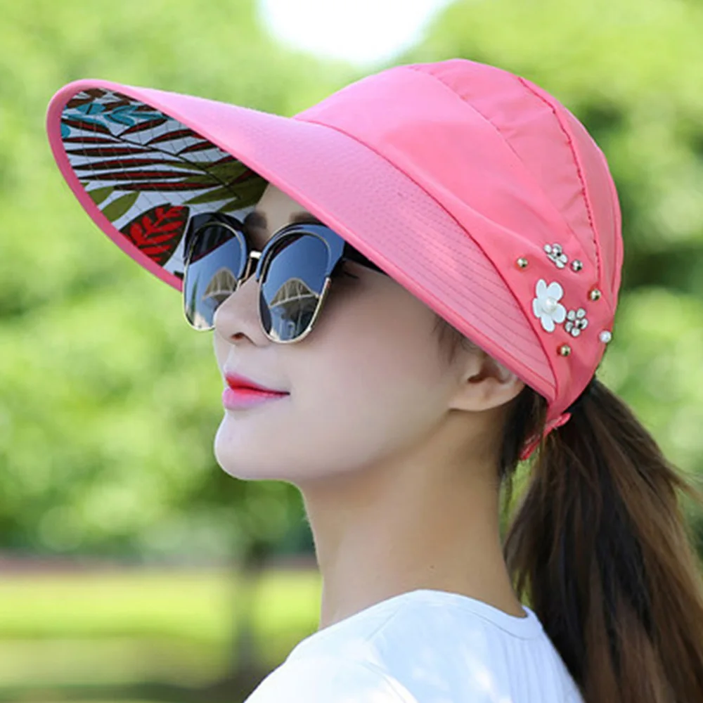 Летние шляпы для отдыха мягкая шляпа женская многоцветная Регулируемая Защита от солнца Snapback Женская мода уличные шляпы
