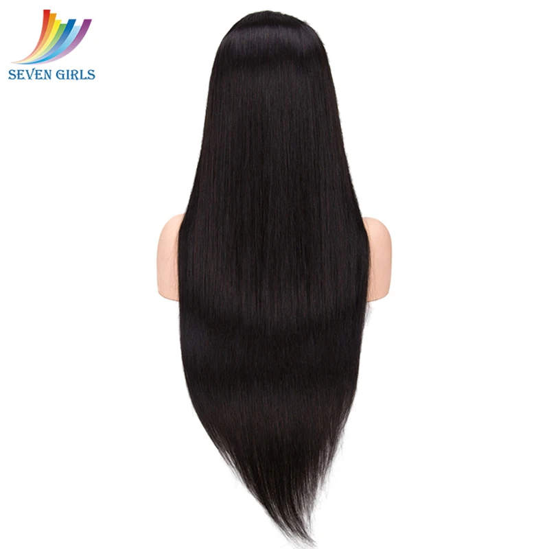 Sevengirls малазийские прямые парики из натуральных волос на кружеве, парики из натуральных волос, парики для черных женщин
