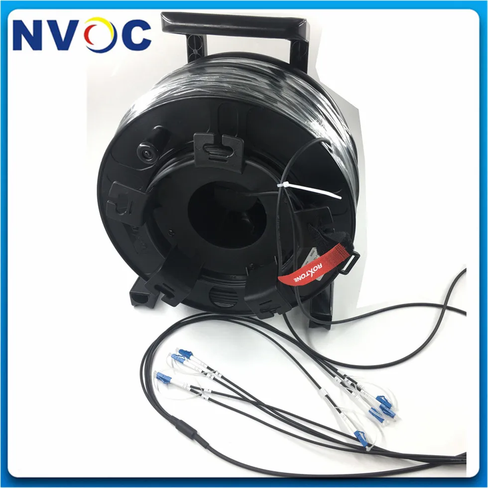 100 м 150 200 4 канала LC LC/ST/FC/SC ММ OM1 62 5/125 Открытый военный бронированный волоконный